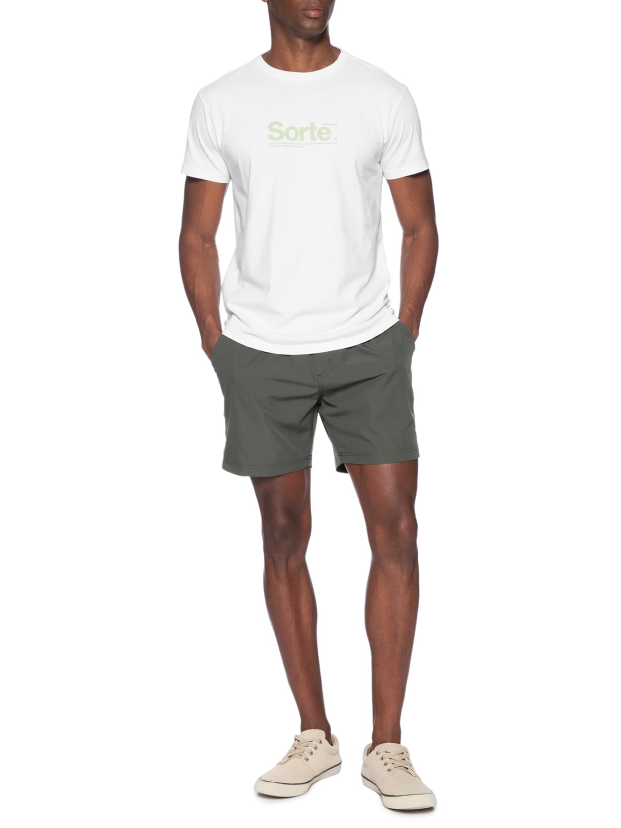Camiseta Masculina Sorte Branco Foxton
