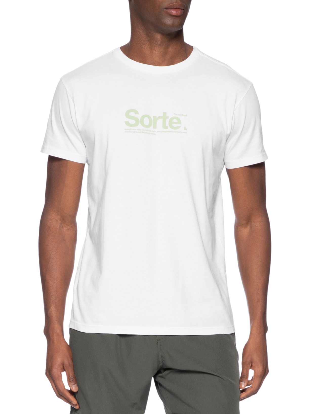Camiseta Masculina Sorte Branco Foxton