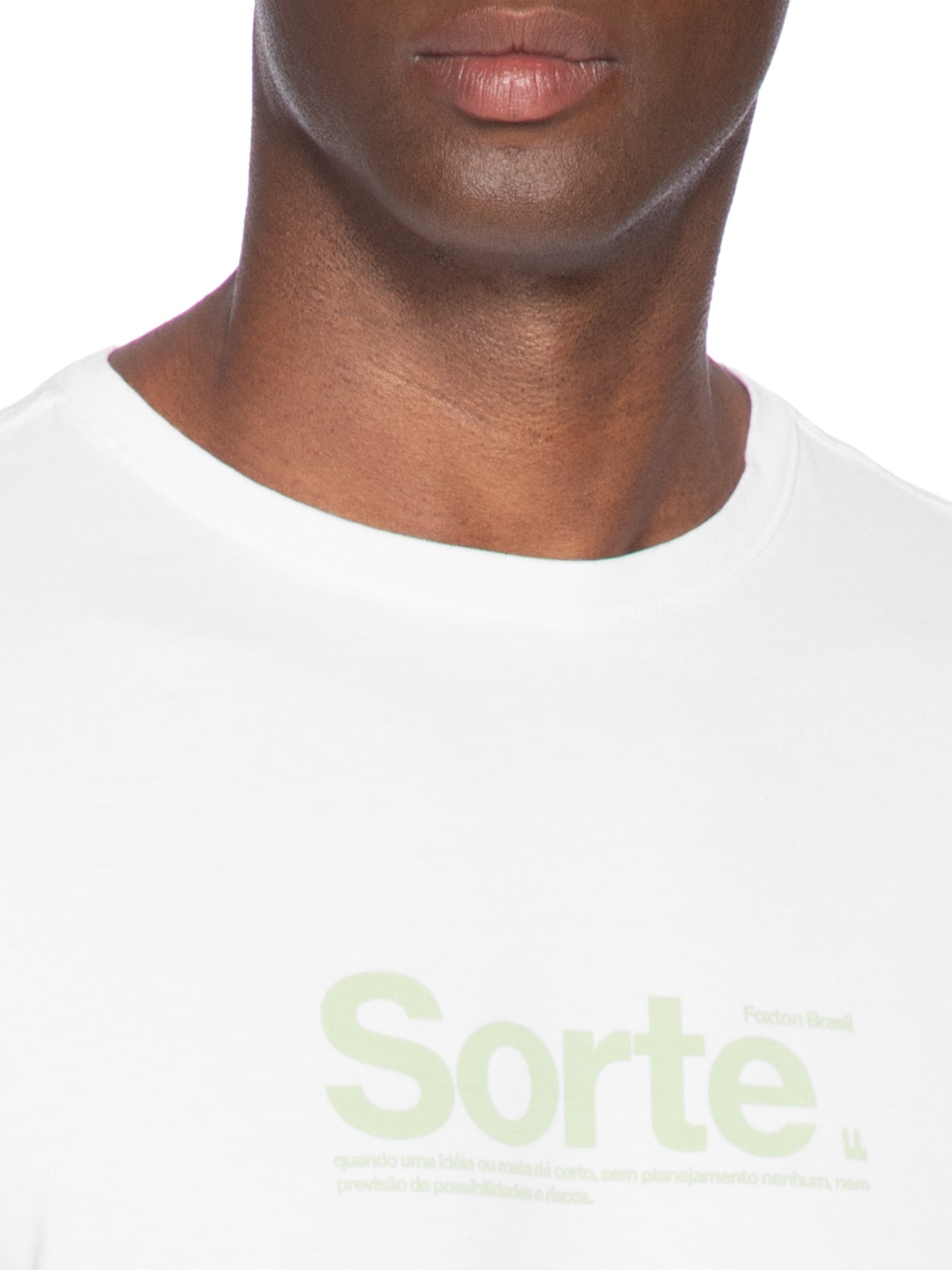 Camiseta Masculina Sorte Branco Foxton