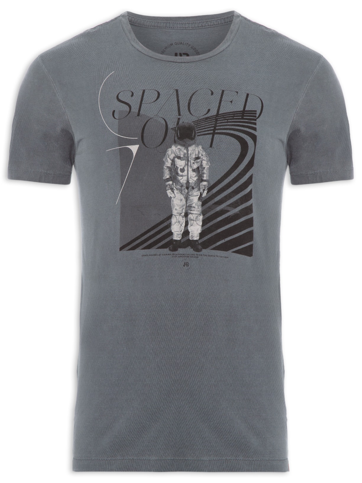 Camiseta Masculina Spaced Orbit - Cinza