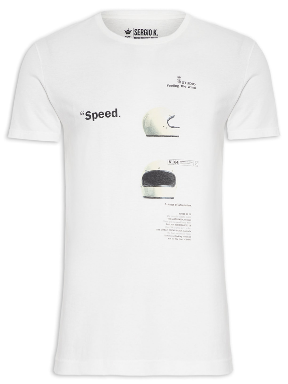 Camiseta Masculina Speed Studio - Branco