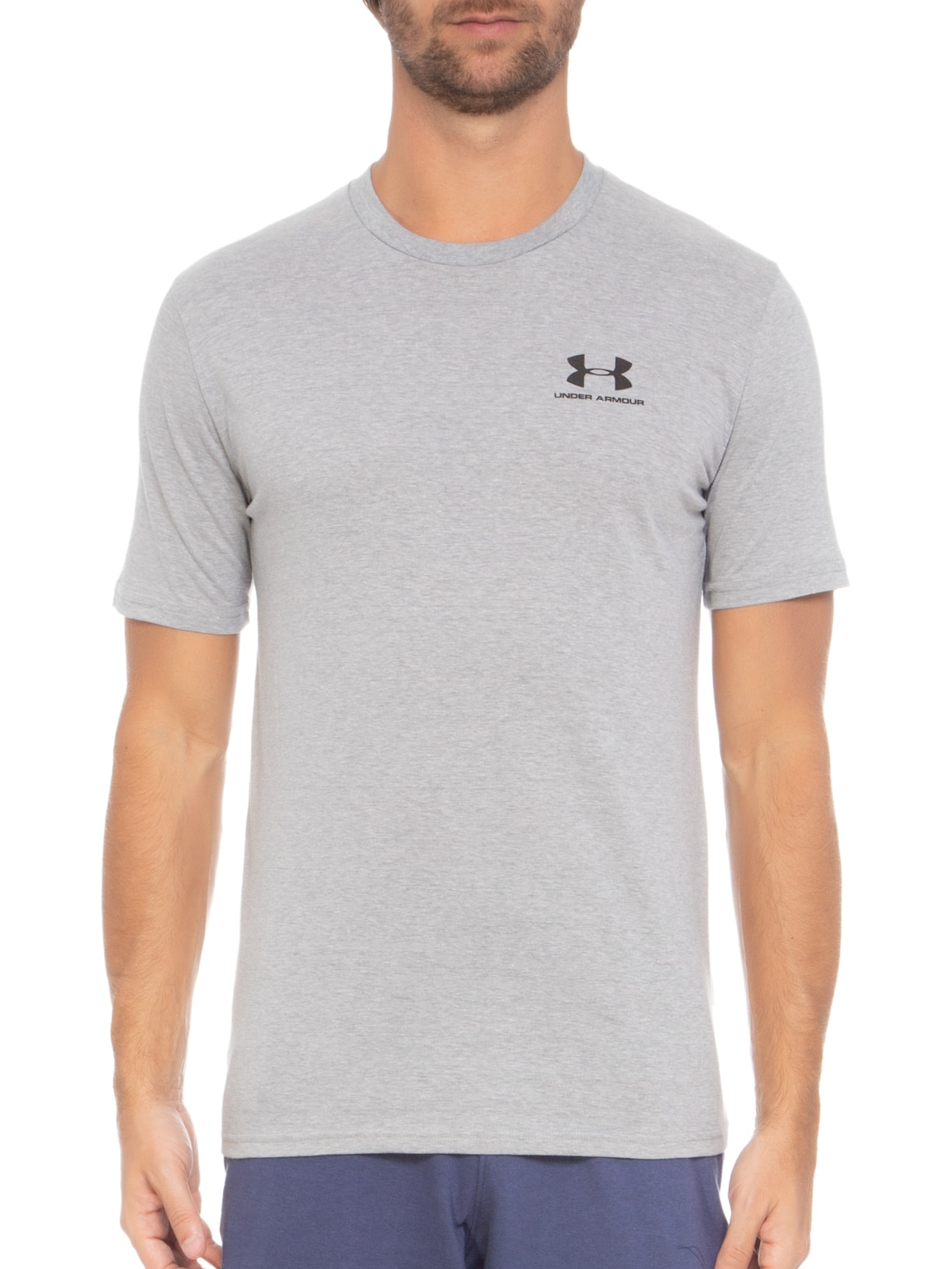 Camiseta Masculina Sportstyle Left Cinza  Under Armour