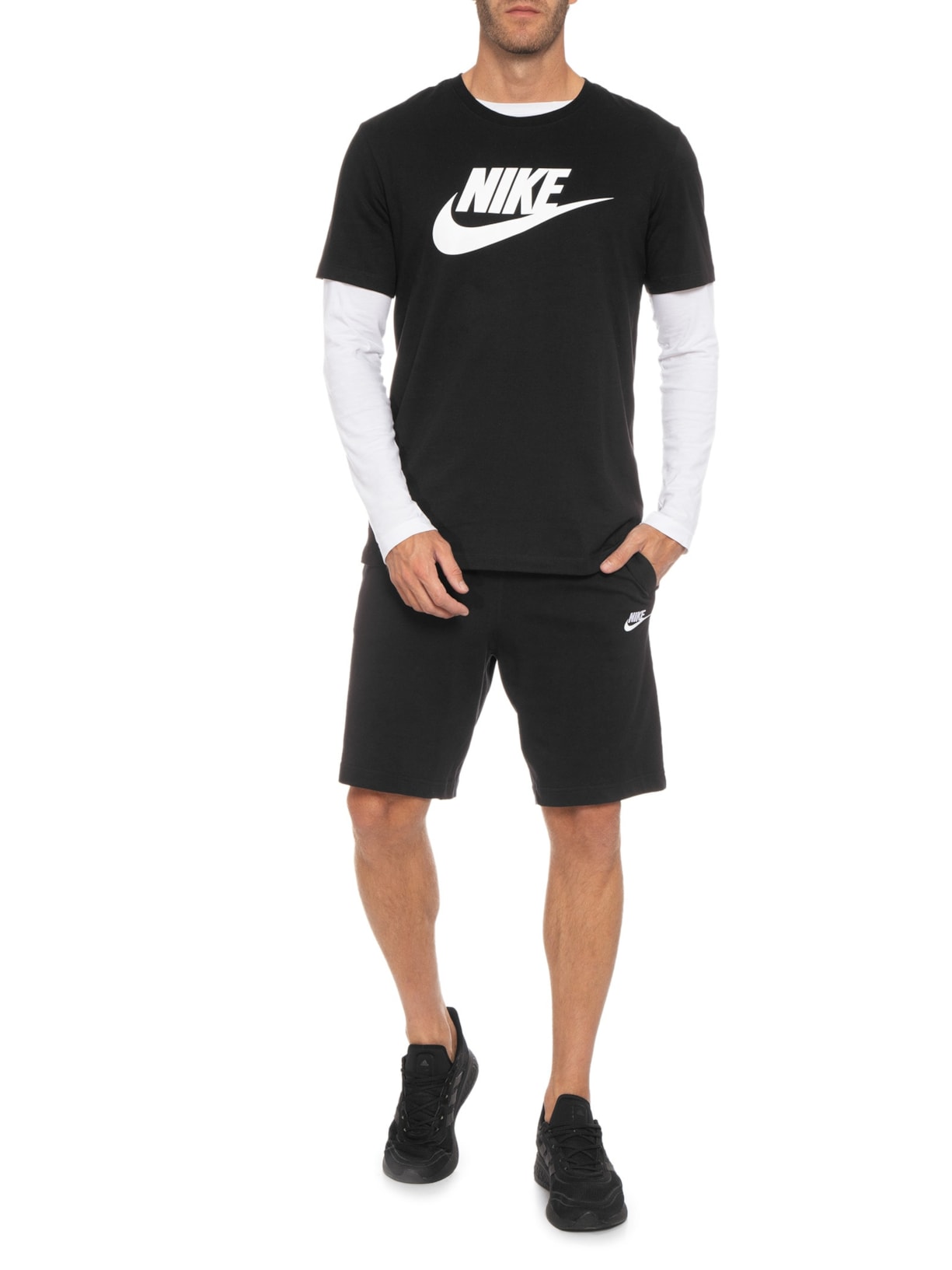 Camiseta Masculina Sportswear Icon Futura Preto Nike