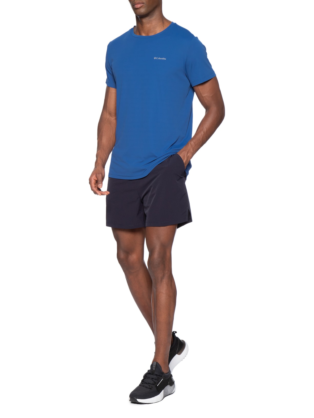 Camiseta Masculina Sportswear Neblina™ Omni-Wick™ Azul Columbia