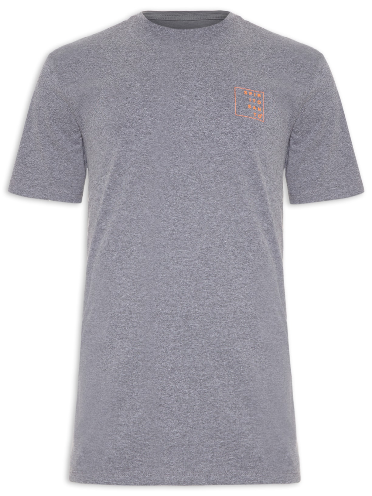 Camiseta Masculina Square Basic - Cinza