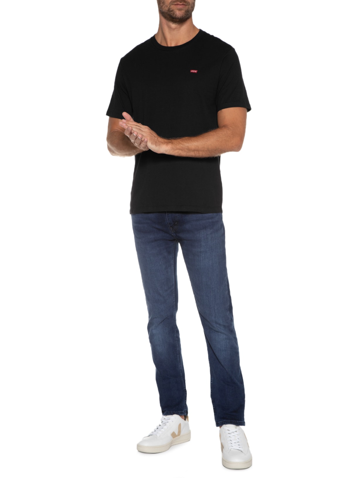 Camiseta Masculina Ss Classic Fit Hm Com Logo Levi's