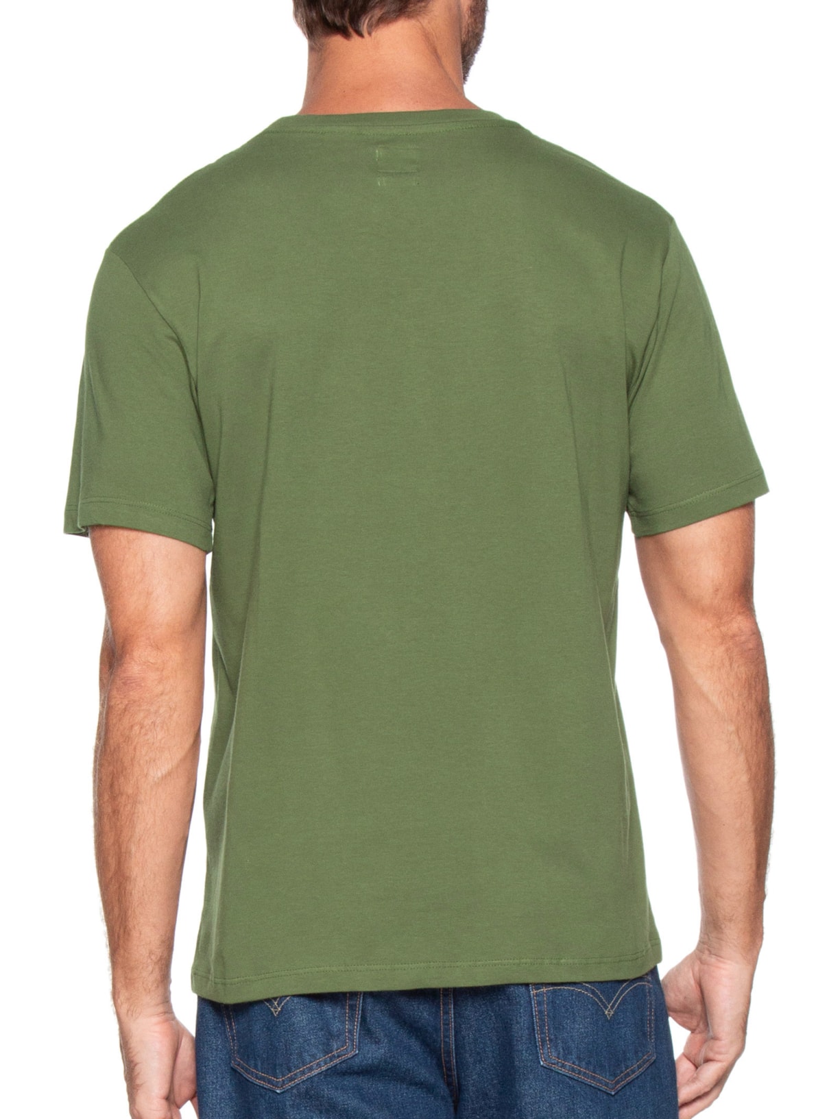 Camiseta Masculina SS Classic Fit Hm com Logo Verde Levi's