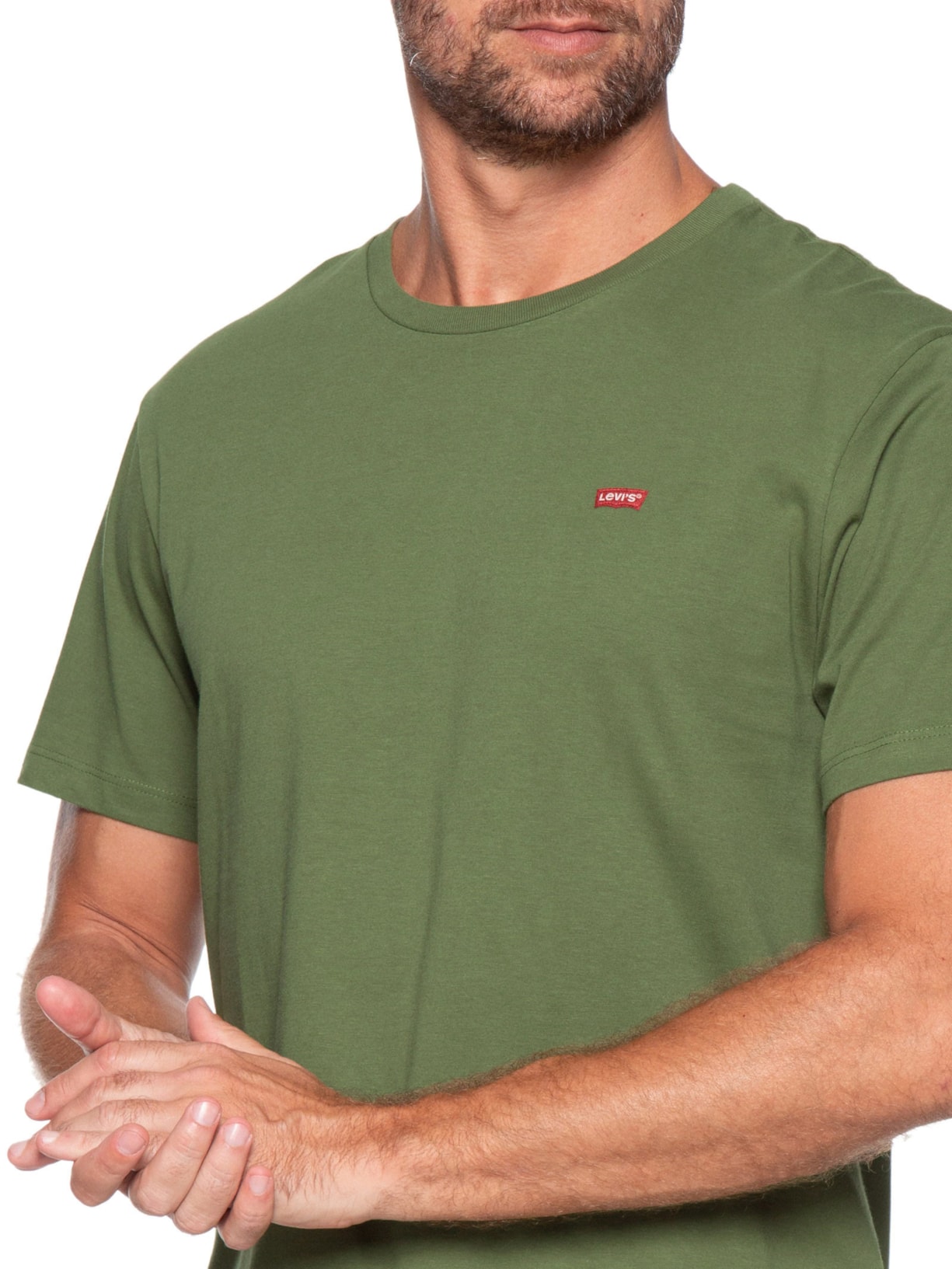 Camiseta Masculina SS Classic Fit Hm com Logo Verde Levi's