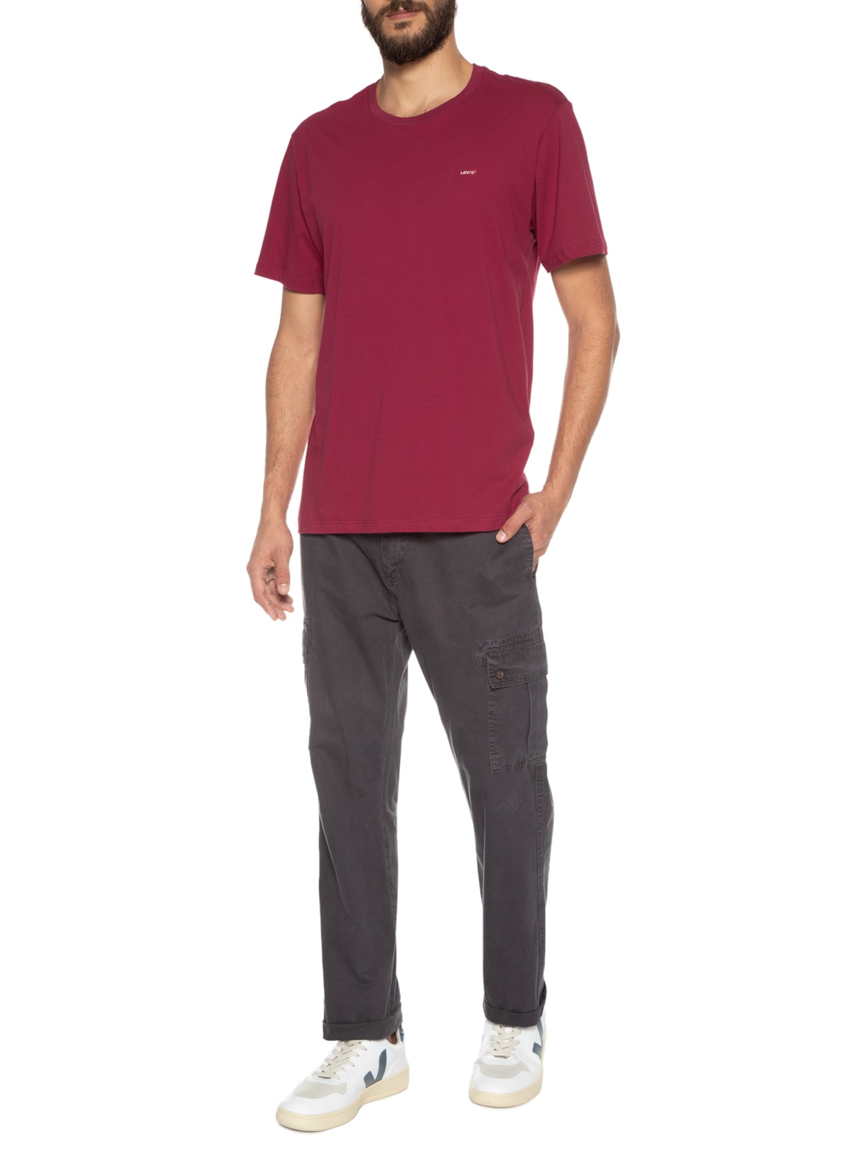 Camiseta Masculina Ss Original Hm Tee Vermelho Levi's