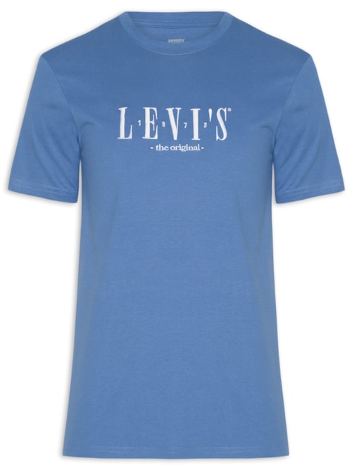 Camiseta Masculina SS Relaxed Fit Tee - Azul