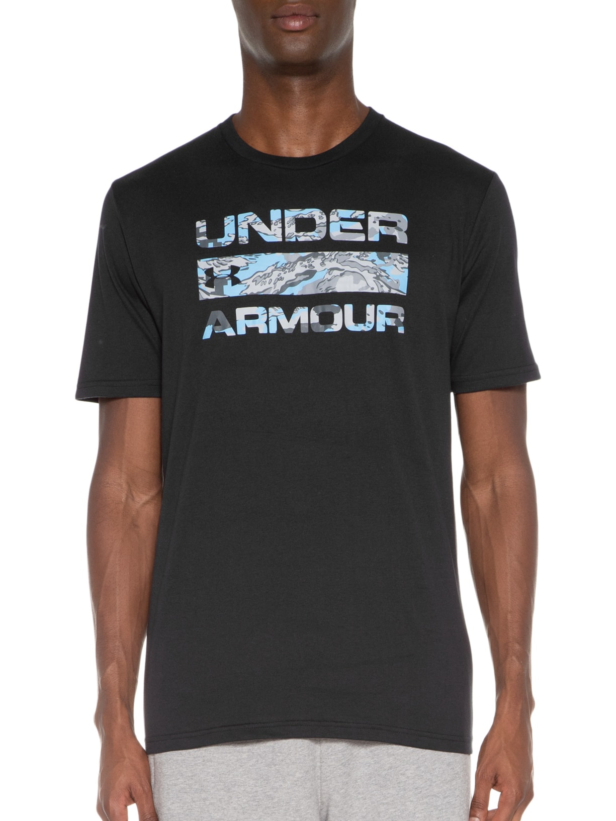 Camiseta Masculina Stacked Logo Preto Under Armour