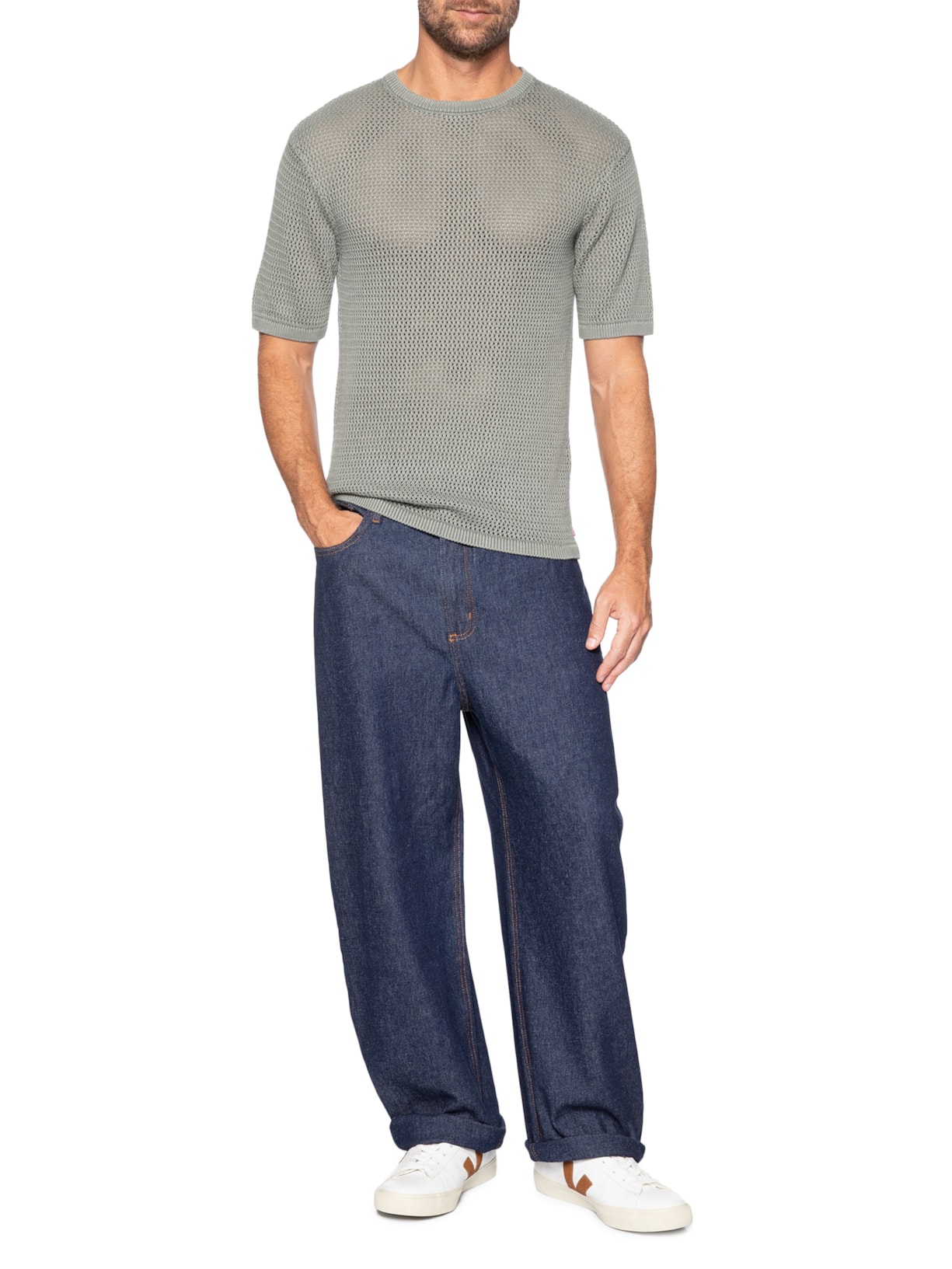 Camiseta Masculina Standard Fit Stinson Sweater Verde Levi's