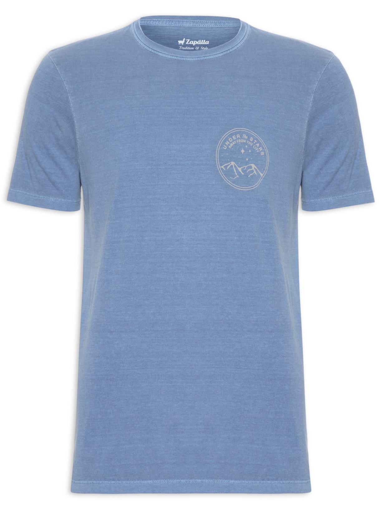 Camiseta Masculina Stars Azul Zapalla