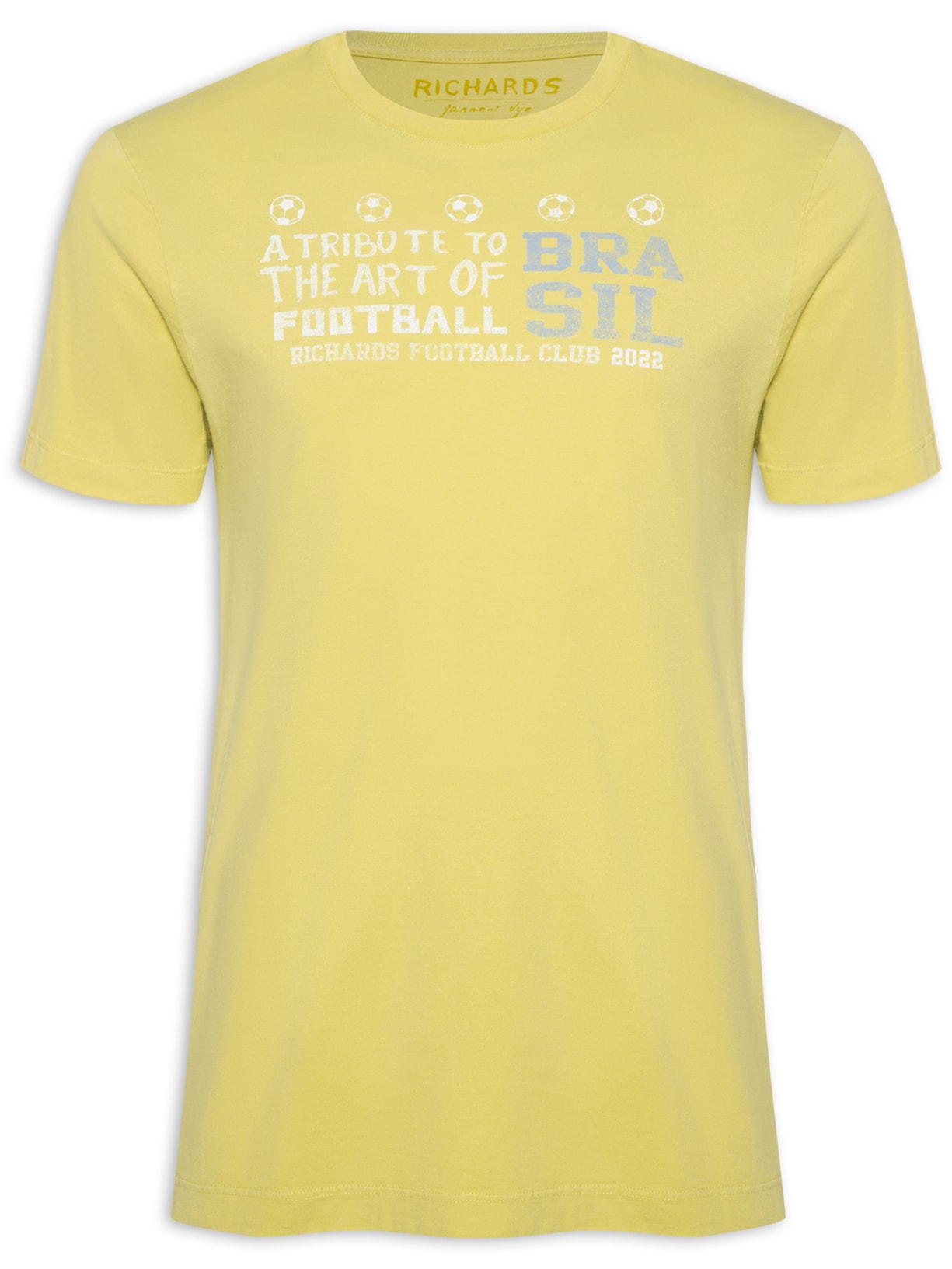 Camiseta Masculina Stars Cup - Amarelo