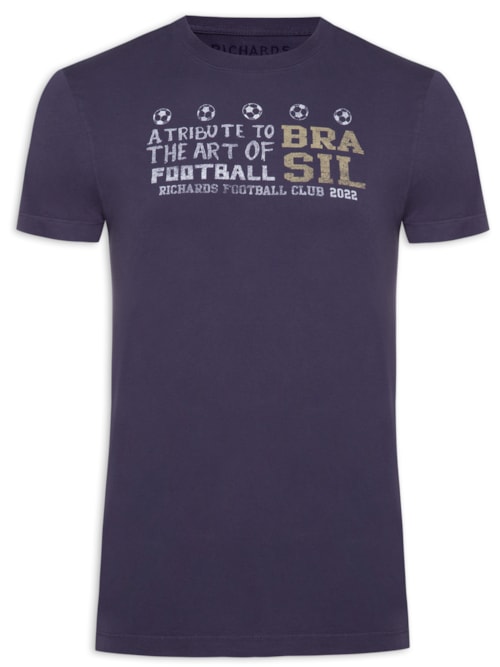 Camiseta Masculina Stars Cup - Roxo