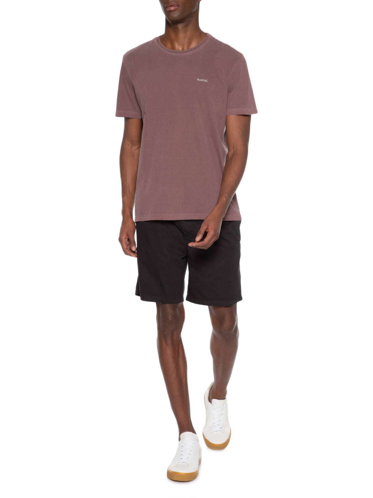 Camiseta Masculina Statue Vinho Austral