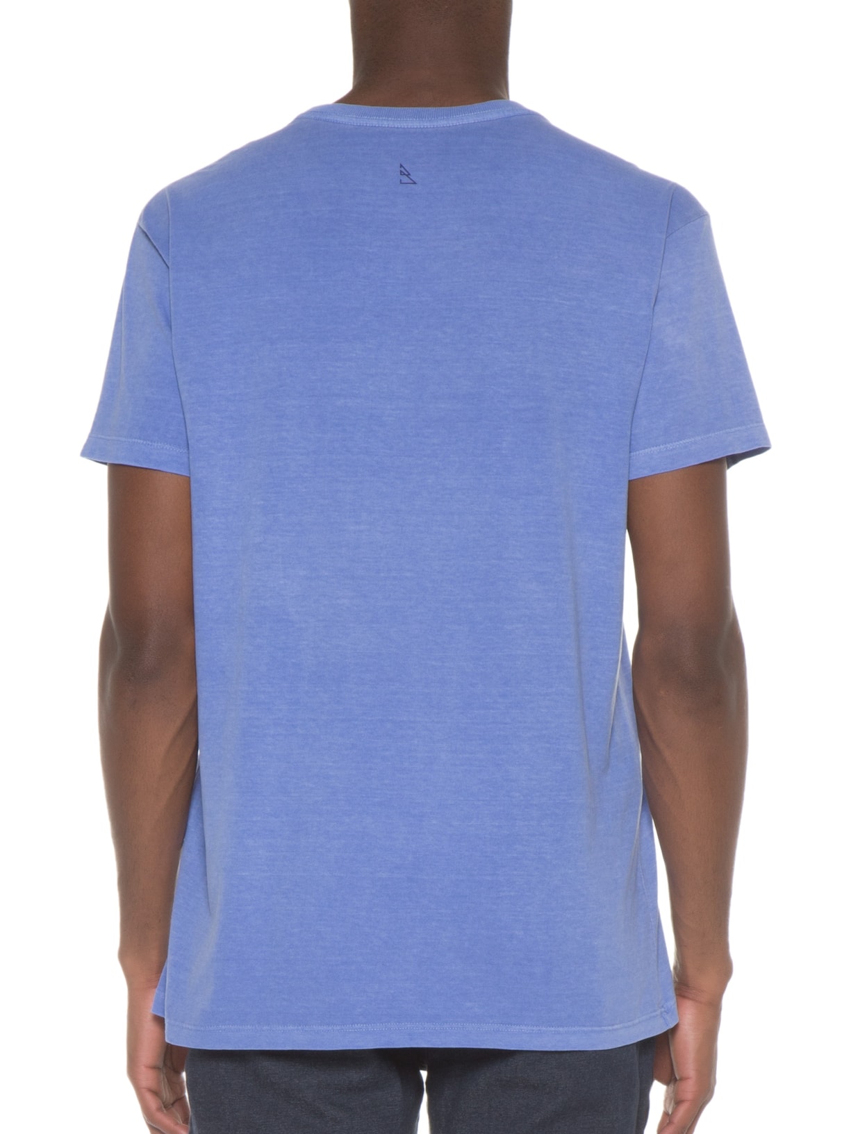 Camiseta Masculina Stonada Estampada Itália Frente Azul Barche