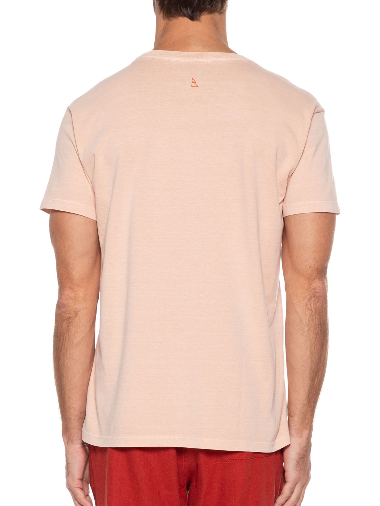 Camiseta Masculina Stonada Estampada Por Do Sol Bege Barche