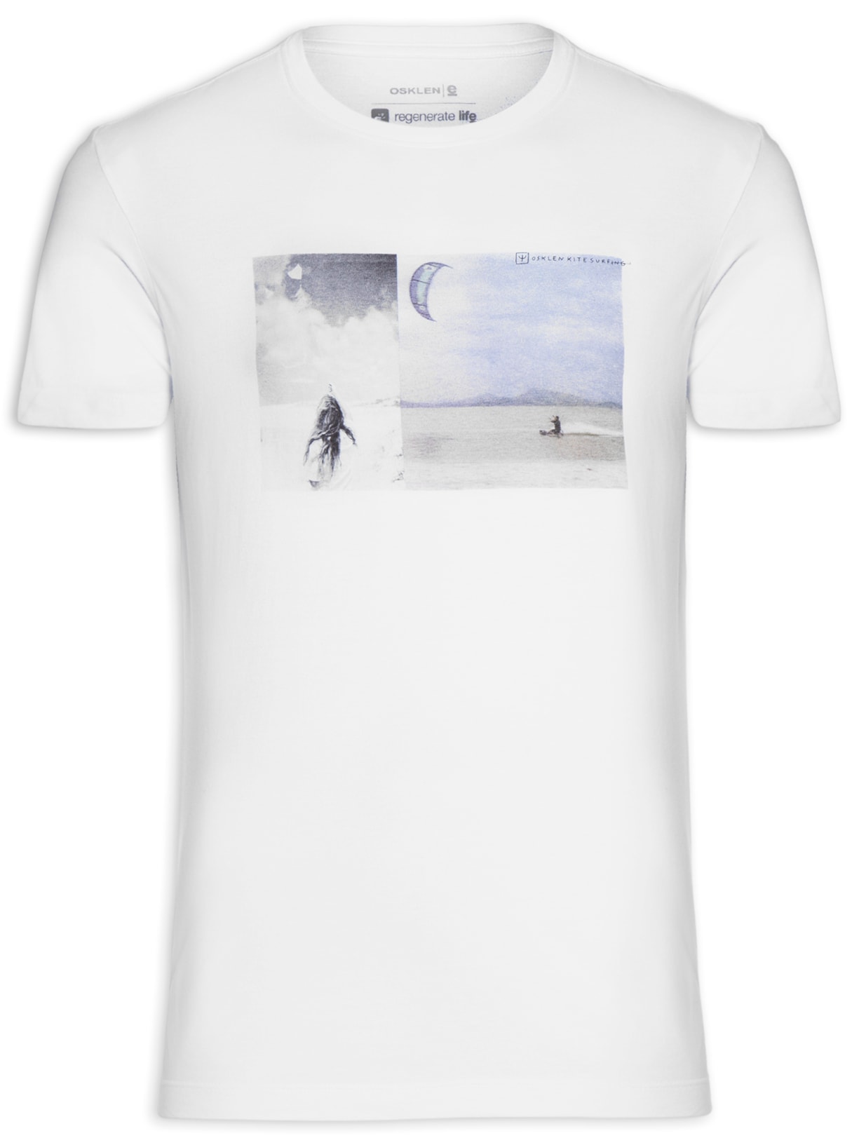 Camiseta Masculina Stone 2 Kites - Branco
