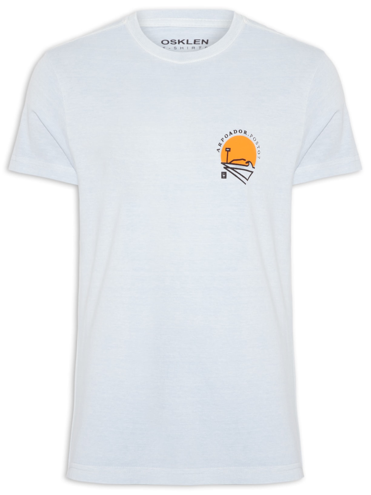 Camiseta Masculina Stone 7 Arpoador - Azul