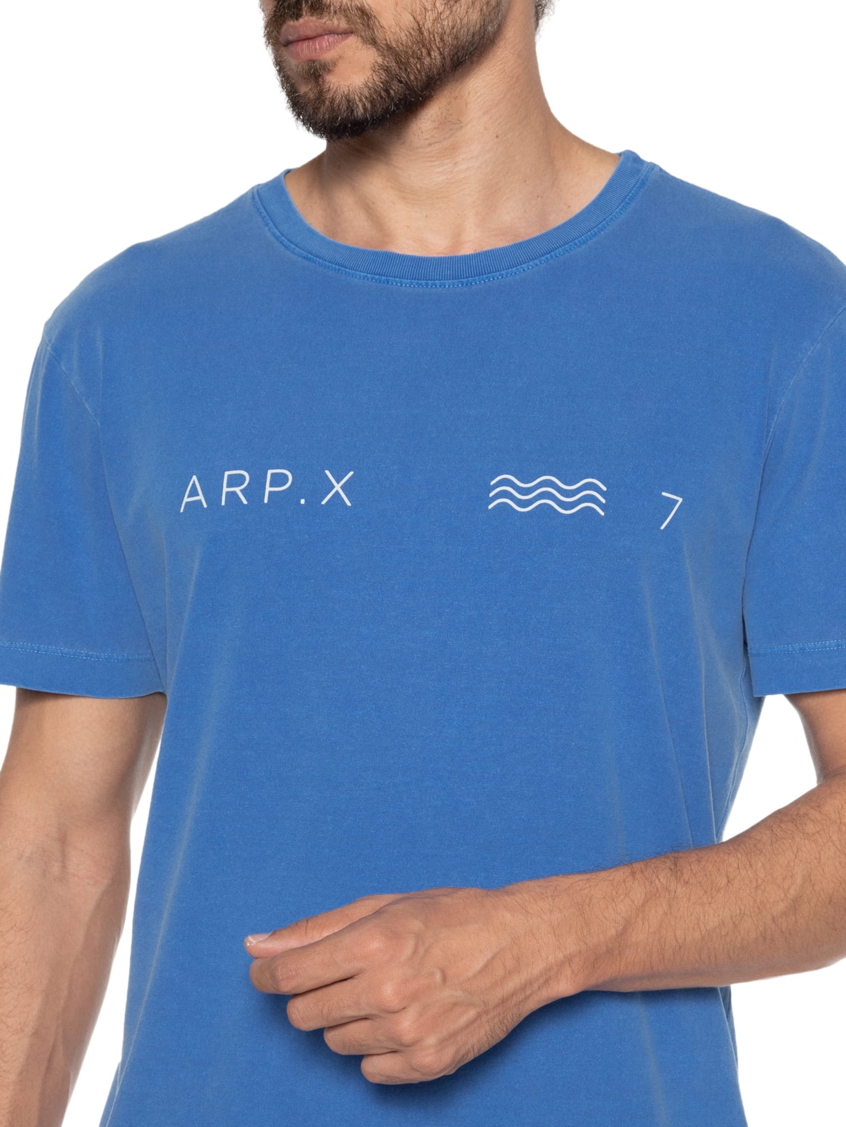 Camiseta Masculina Stone Arpx Azul Osklen