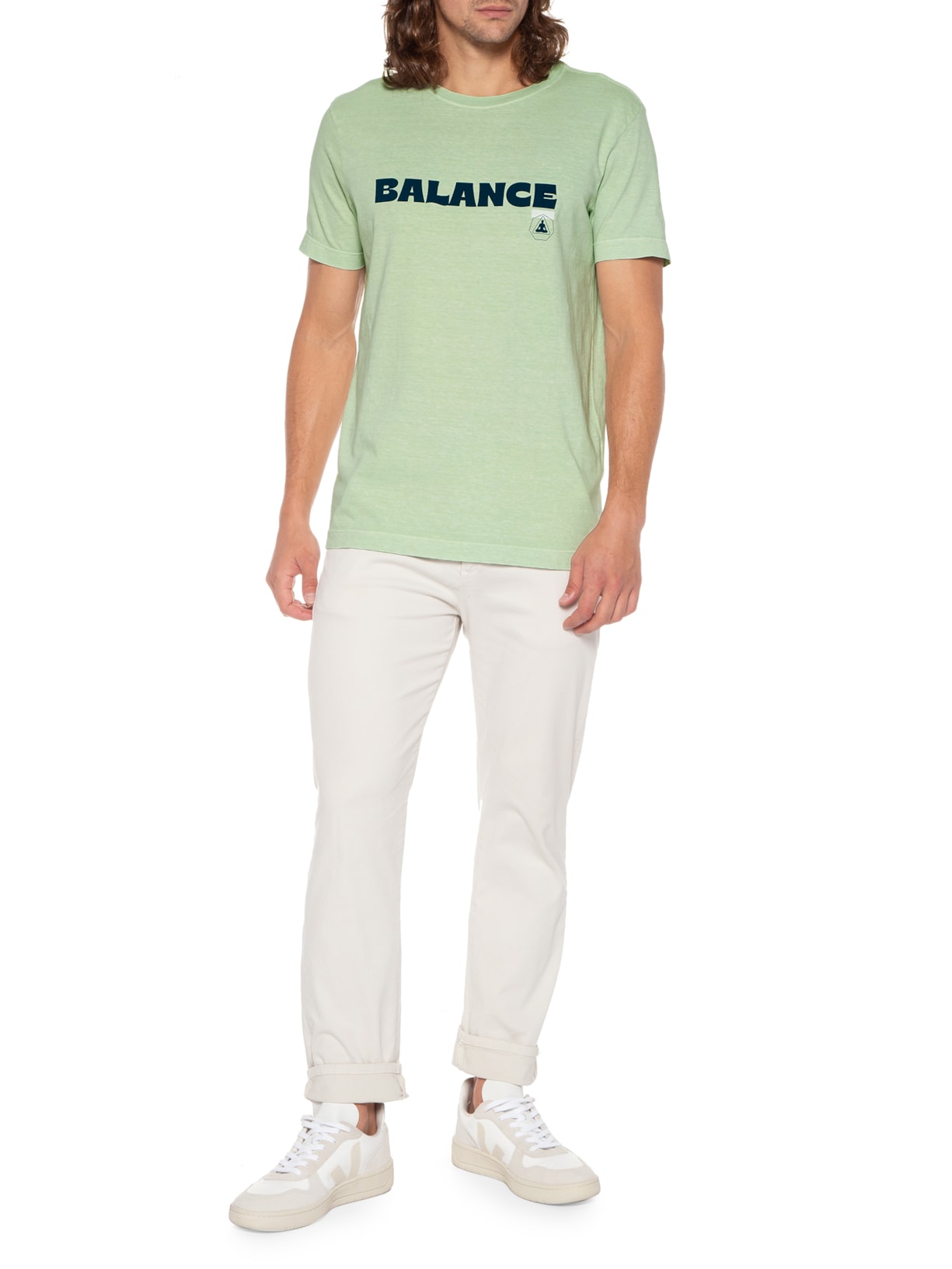 Camiseta Masculina Stone Balance Verde Osklen
