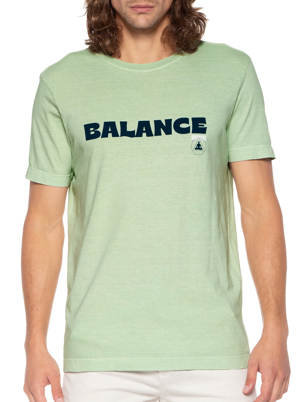 Camiseta Masculina Stone Balance Verde Osklen
