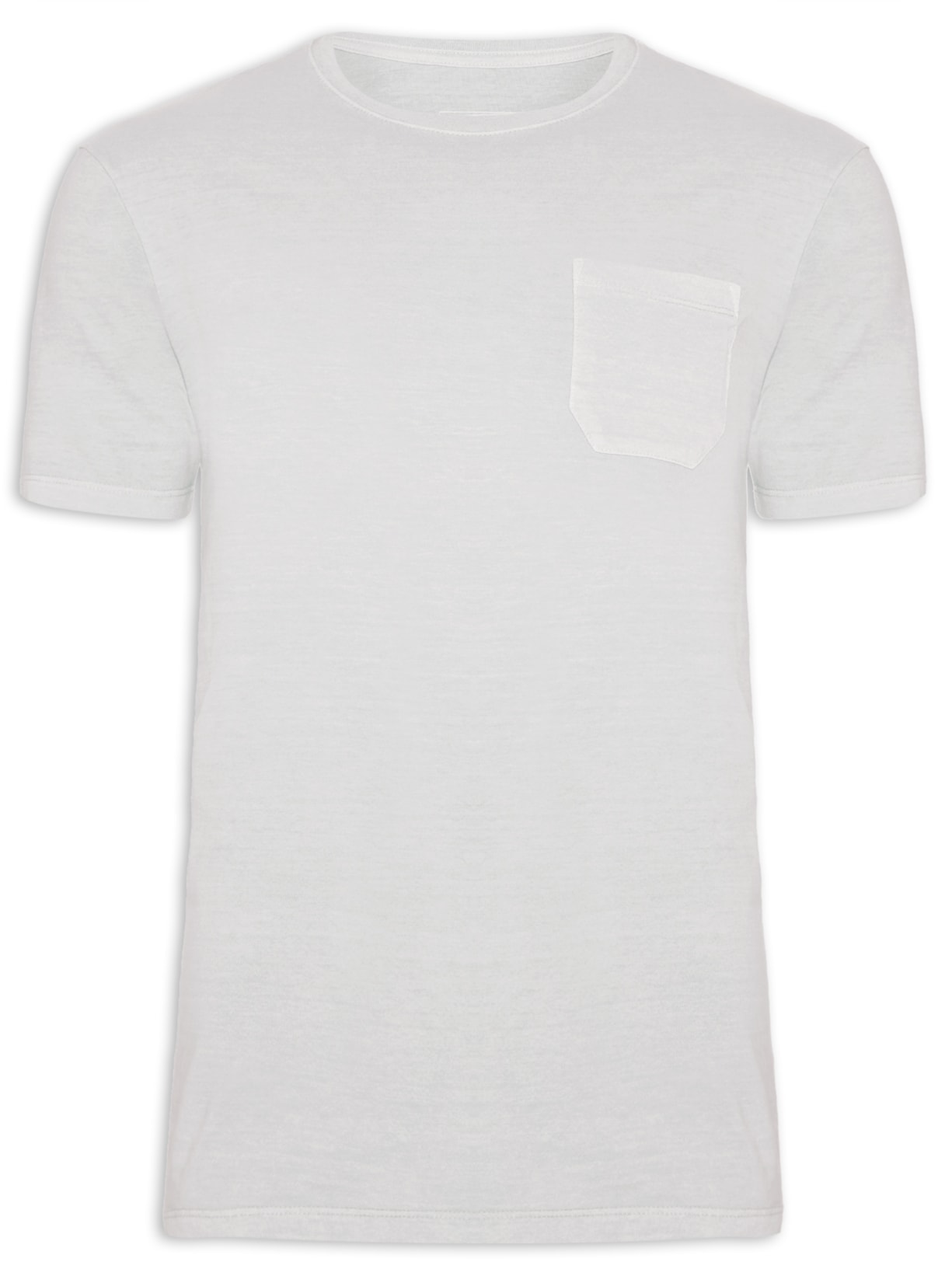 Camiseta Masculina Stone Bolso - Cinza