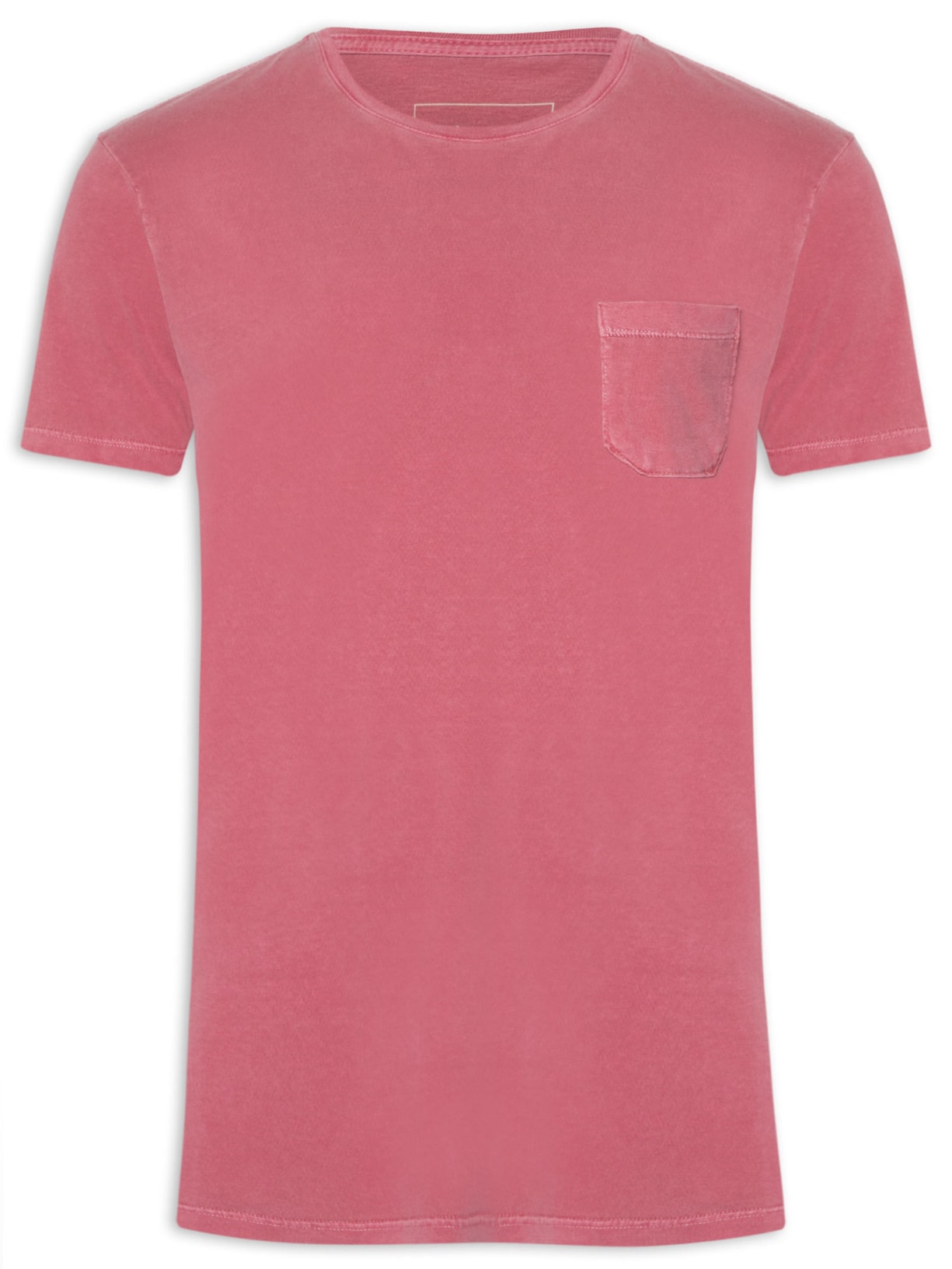 Camiseta Masculina Stone Bolso - Vermelho