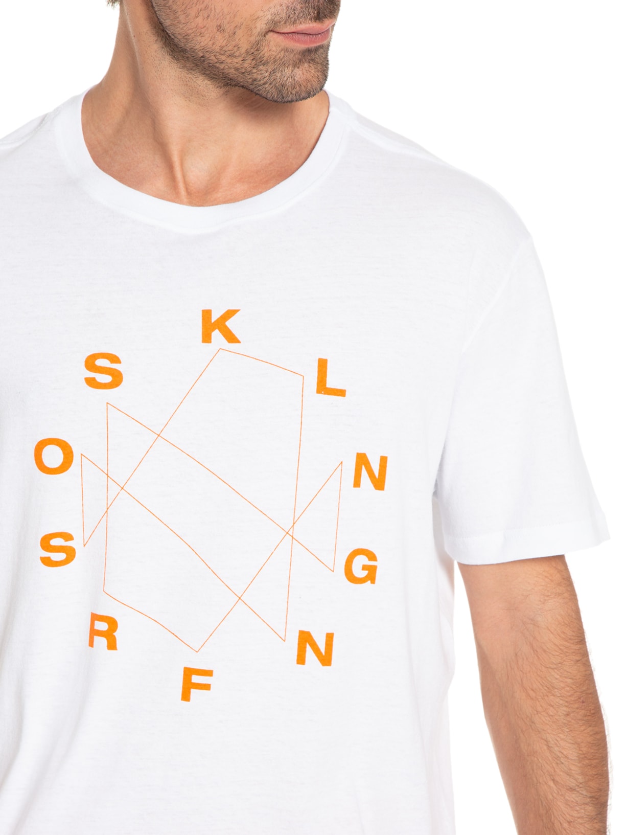 Camiseta Masculina Stone Branco Osklen