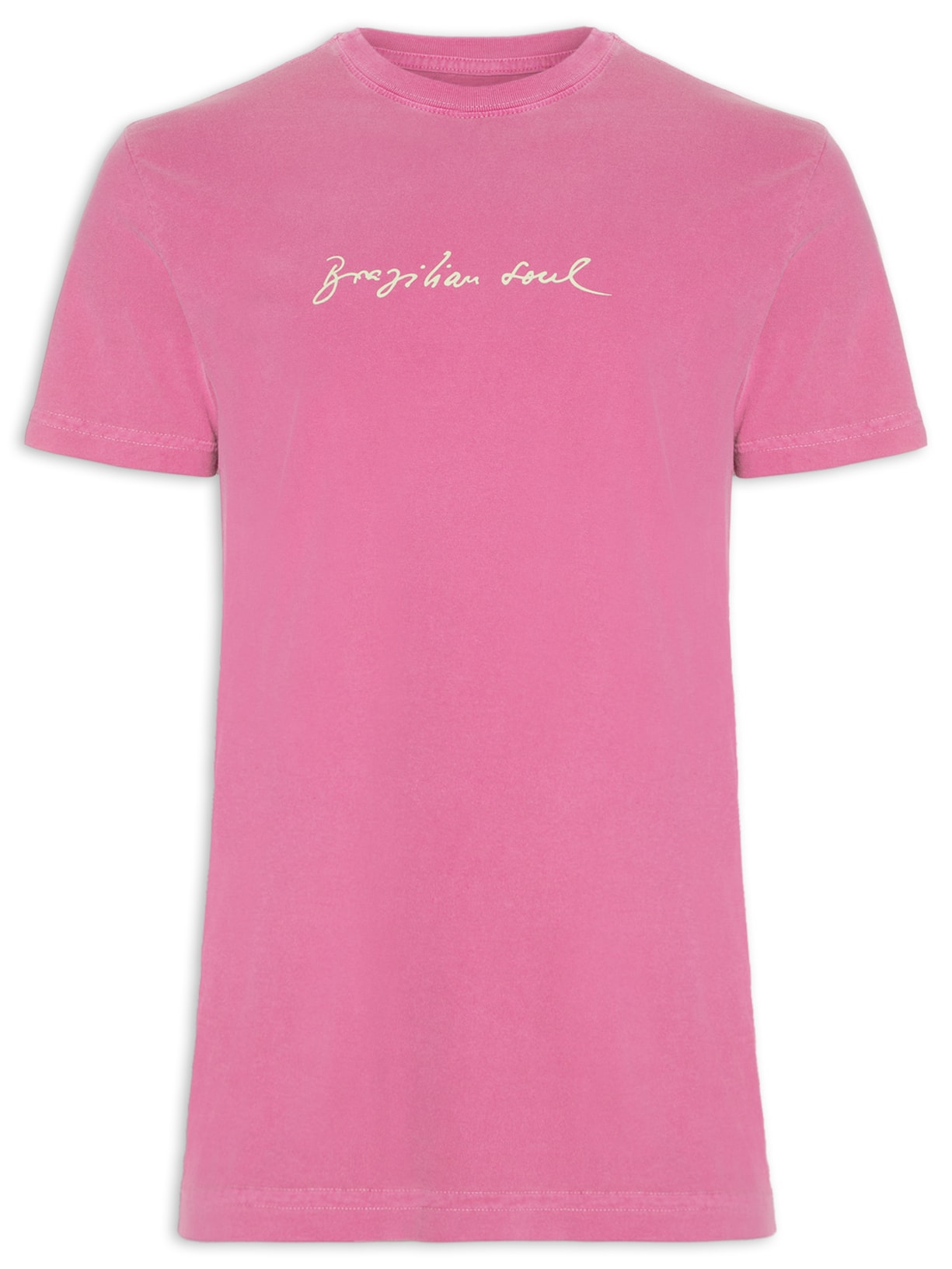Camiseta Masculina Stone Brazilian Soul Rosa Osklen