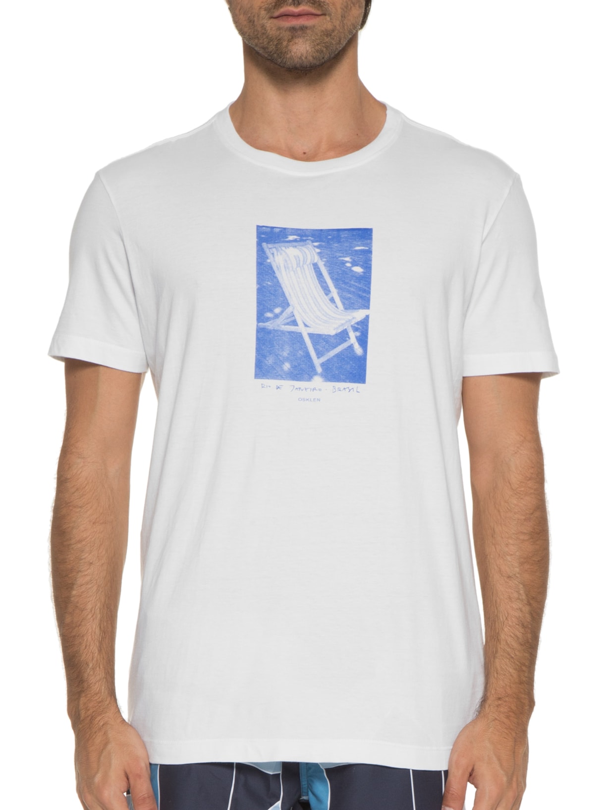 Camiseta Masculina Stone Cadeira Branco Osklen