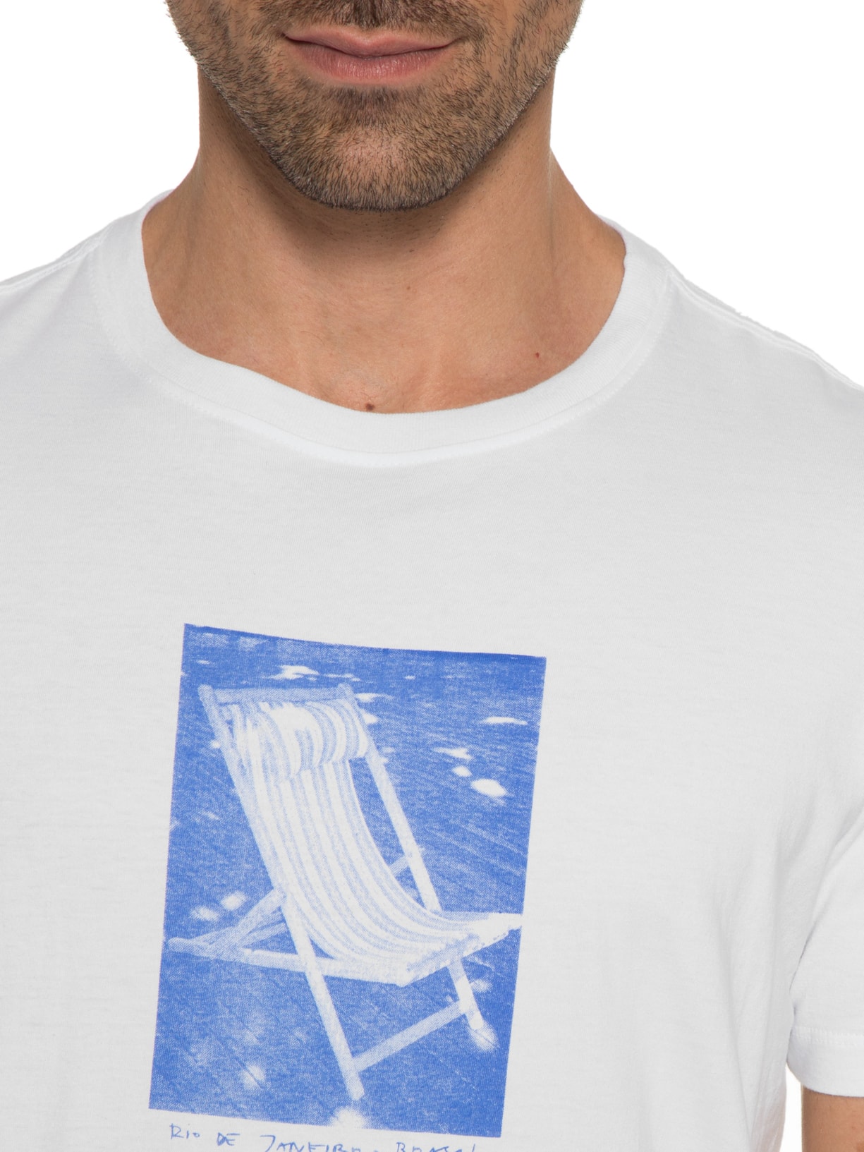 Camiseta Masculina Stone Cadeira Branco Osklen