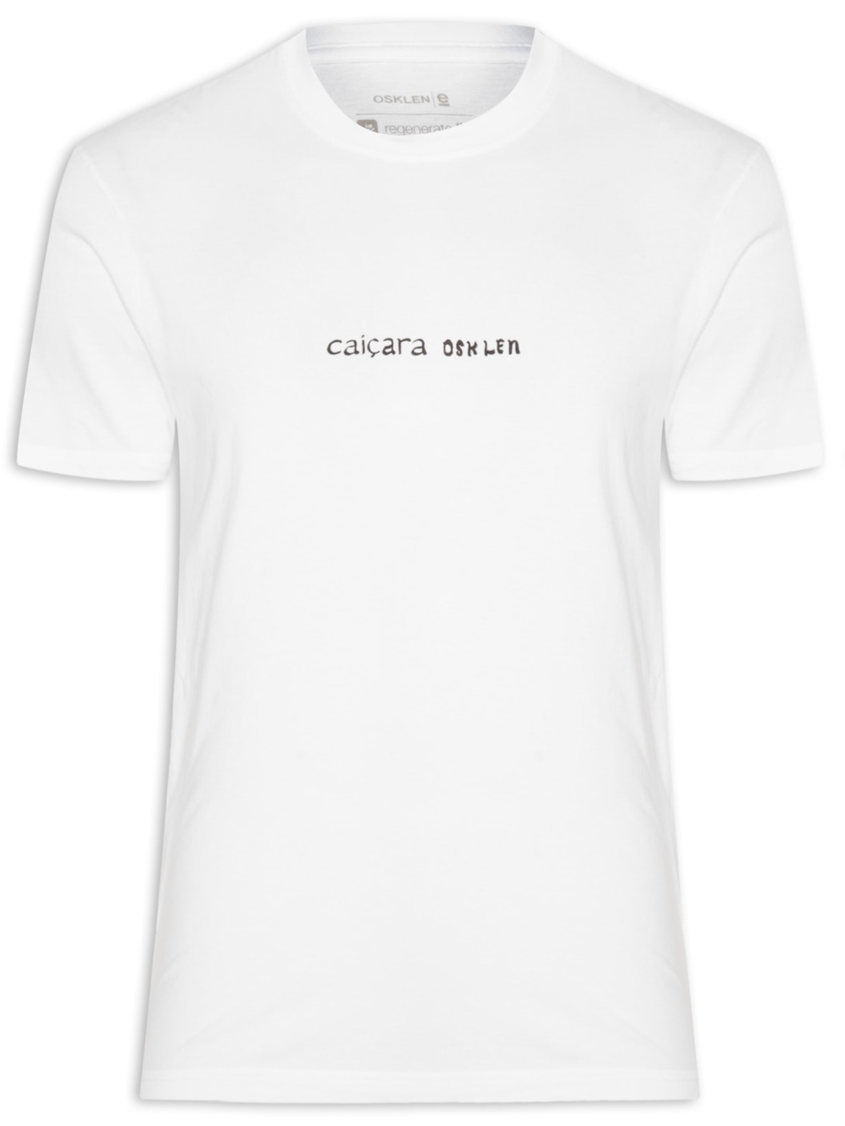 Camiseta Masculina Stone Caiçara Pics Regenerate Life Branco Osklen