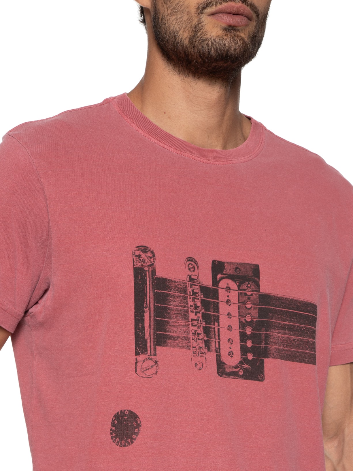 Camiseta Masculina Stone Captador Vermelho Osklen