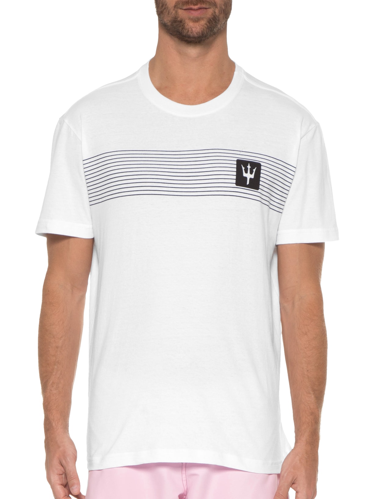 Camiseta Masculina Stone Carbon Fiber Branco Osklen
