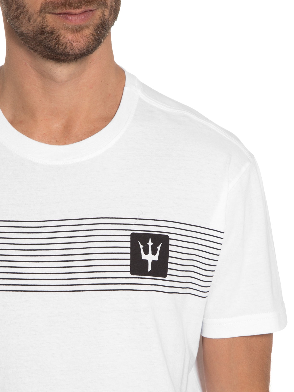 Camiseta Masculina Stone Carbon Fiber Branco Osklen