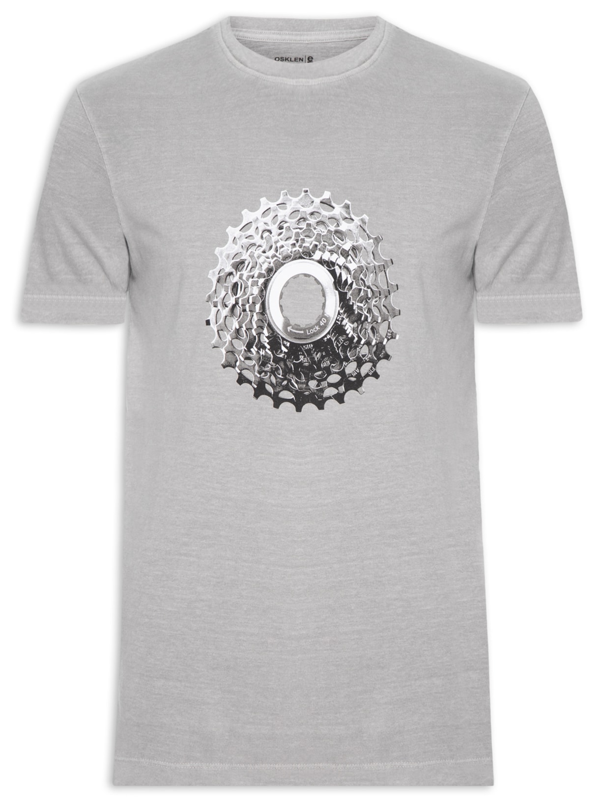 Camiseta Masculina Stone Cassete Bike - Cinza