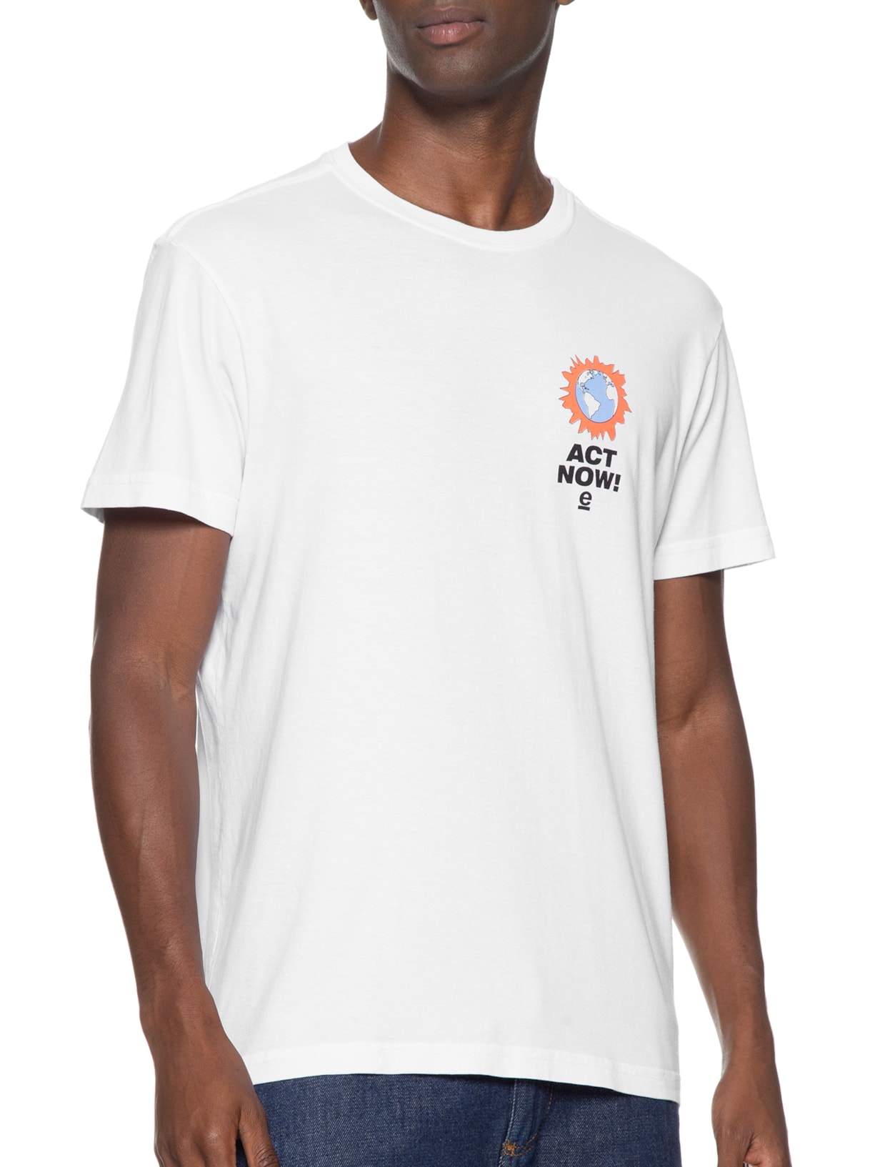 Camiseta Masculina Stone Climate Change Branco Osklen