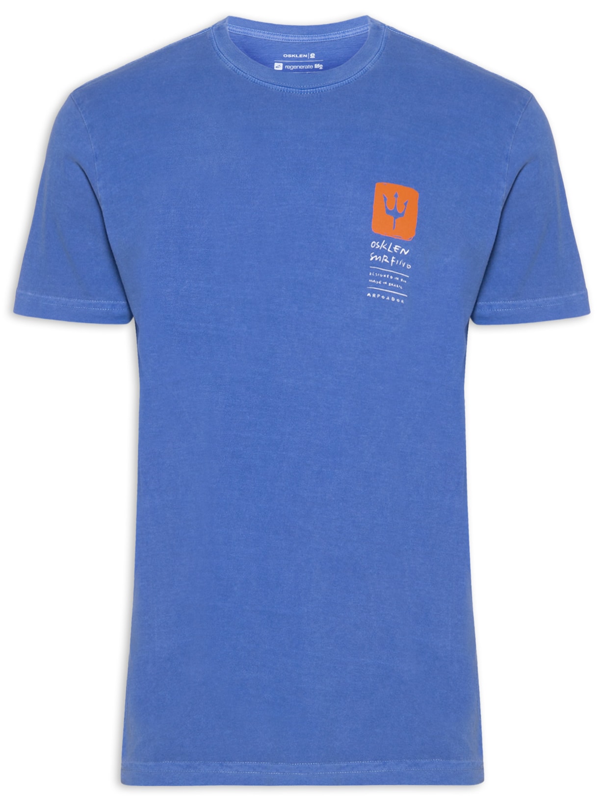 Camiseta Masculina Stone Color Boards - Azul