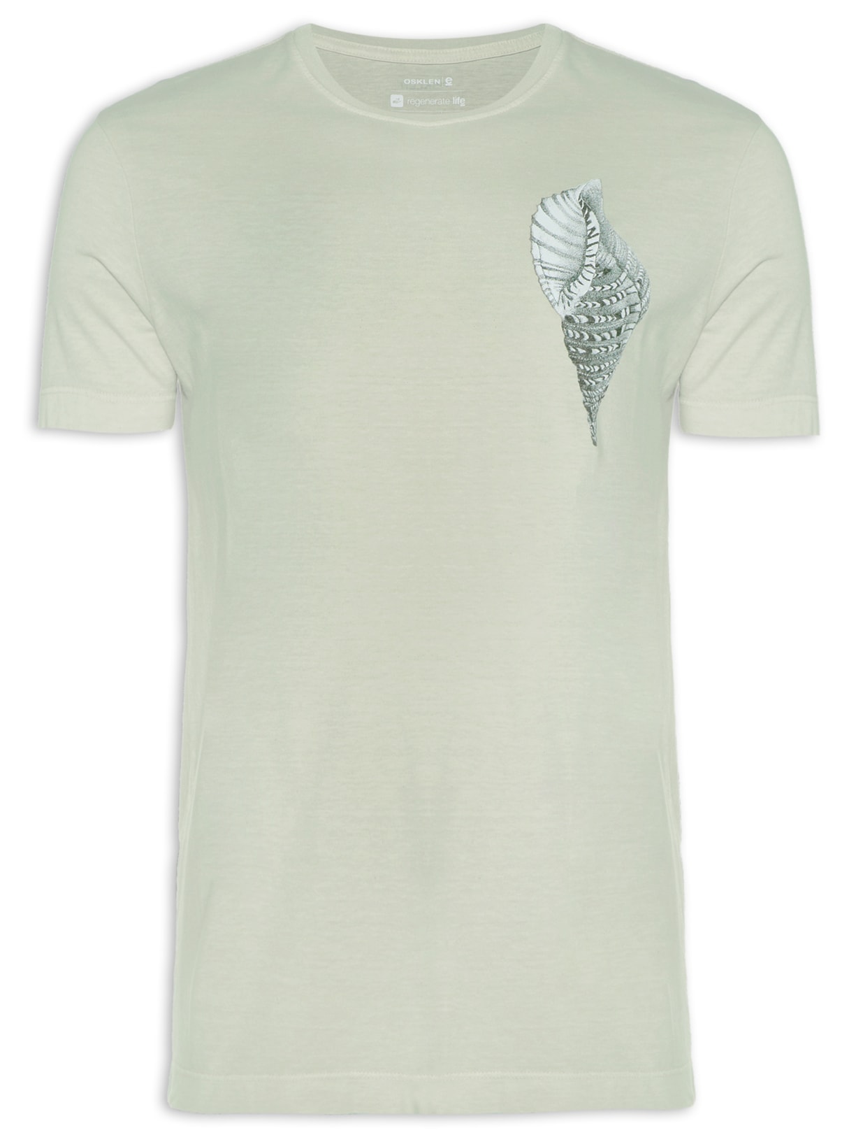 Camiseta Masculina Stone Concha Bege Osklen