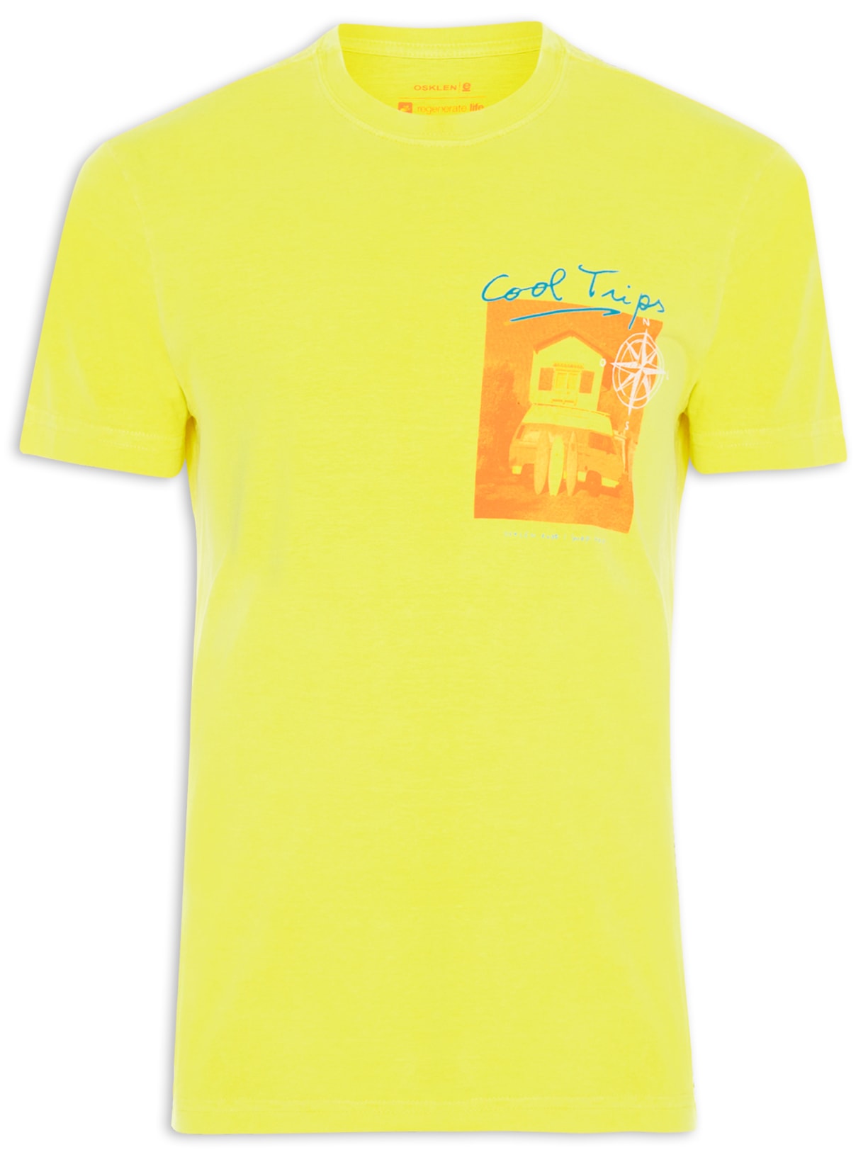 Camiseta Masculina Stone Cool Pic - Amarelo