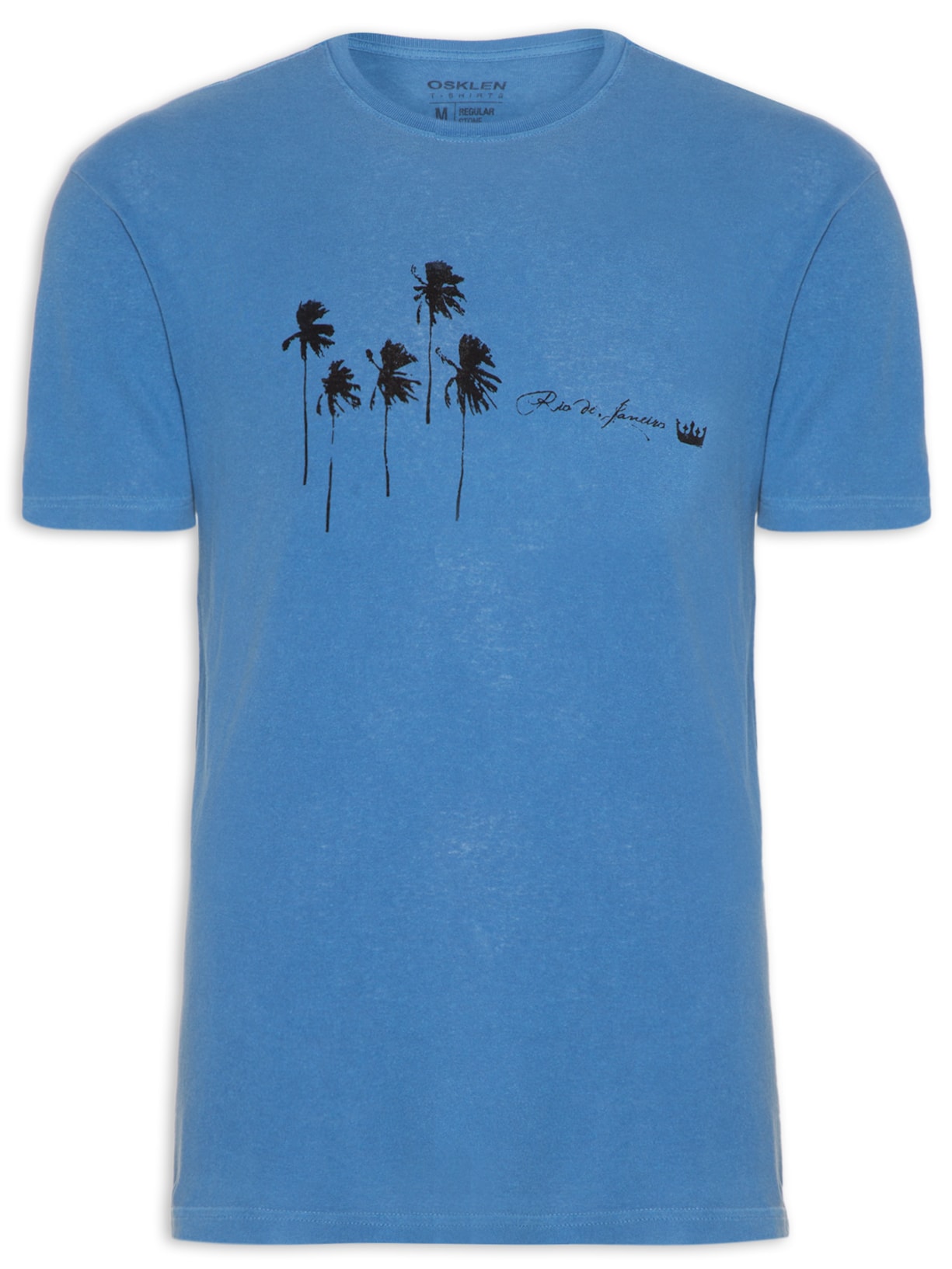Camiseta Masculina Stone Coqueiros 5 - Azul