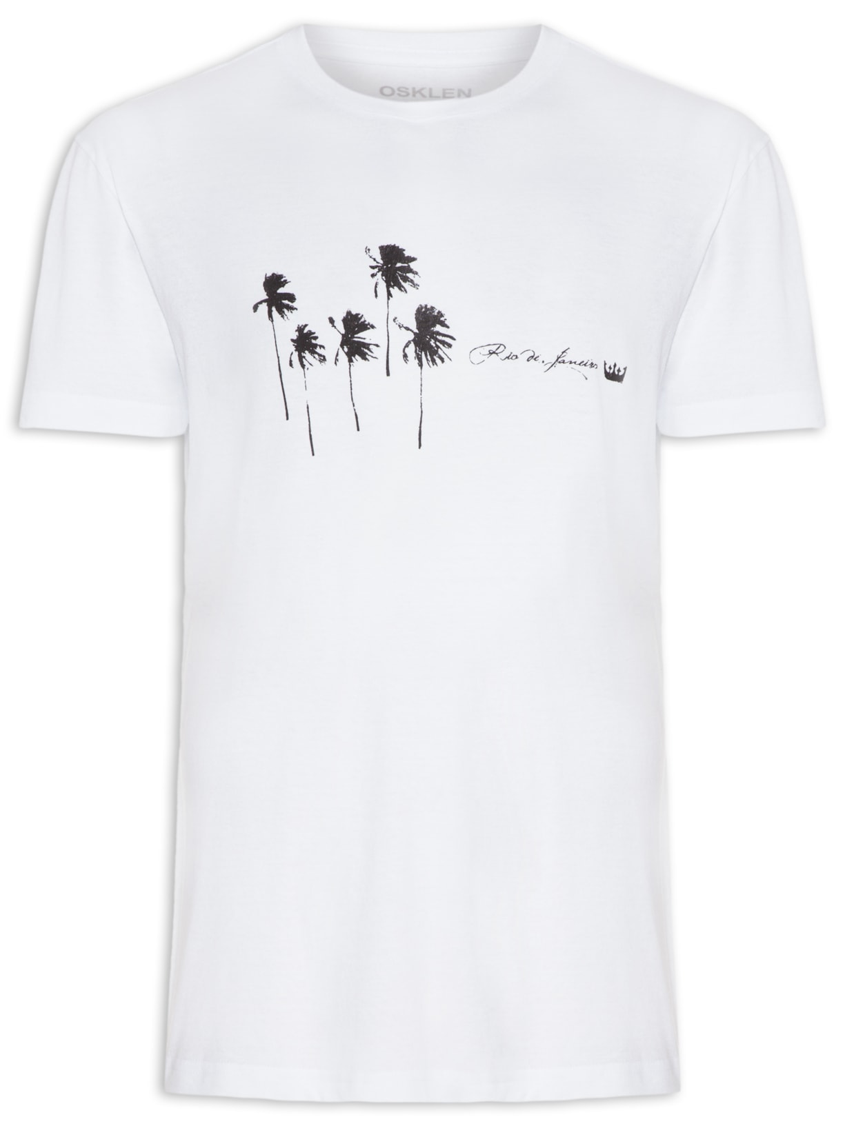 Camiseta Masculina Stone Coqueiros 5 - Branco