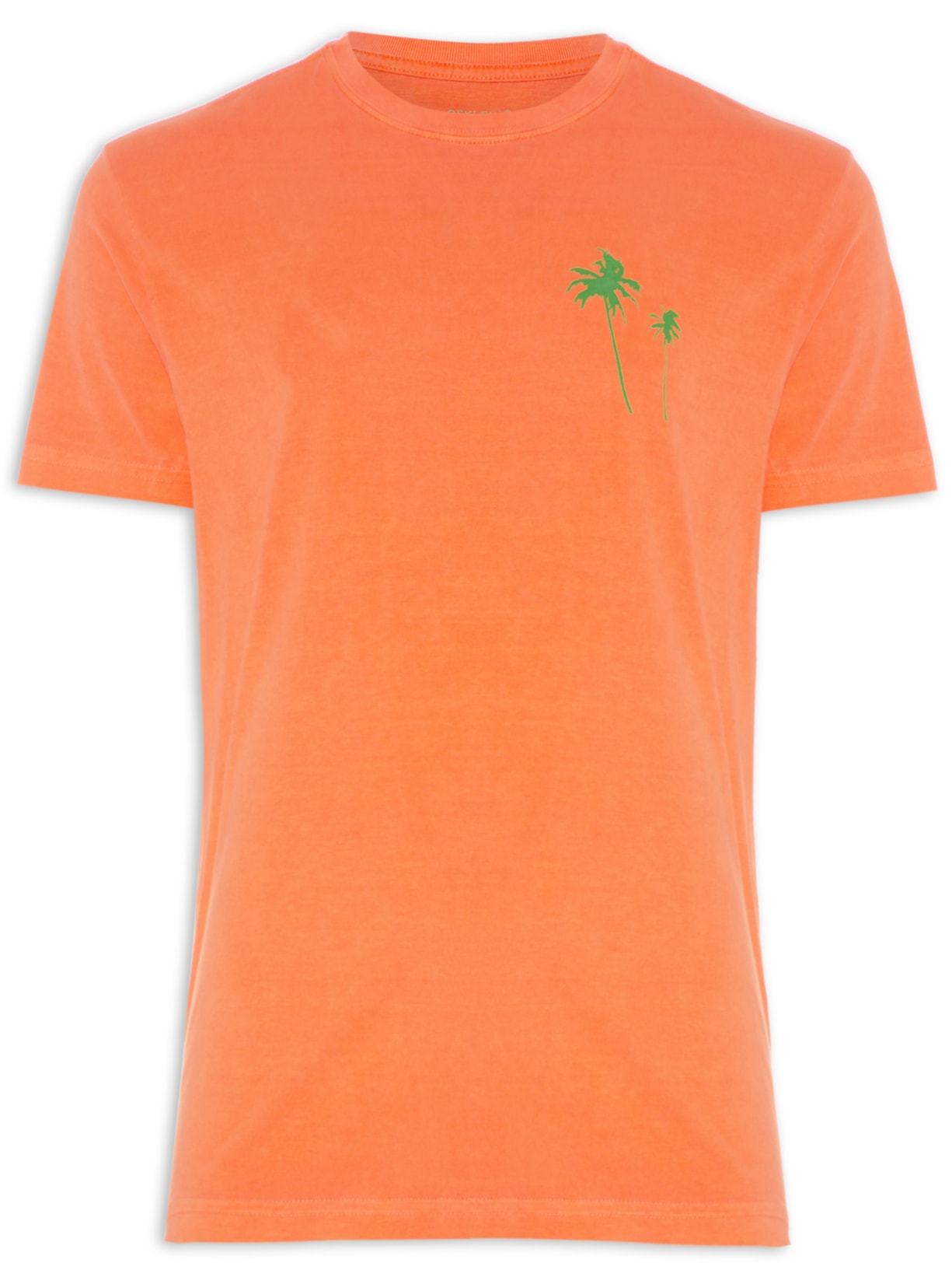Camiseta Masculina Stone Coqueiros - Laranja