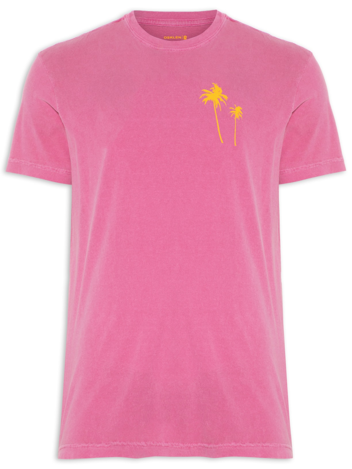 Camiseta Masculina Stone Coqueiros - Rosa