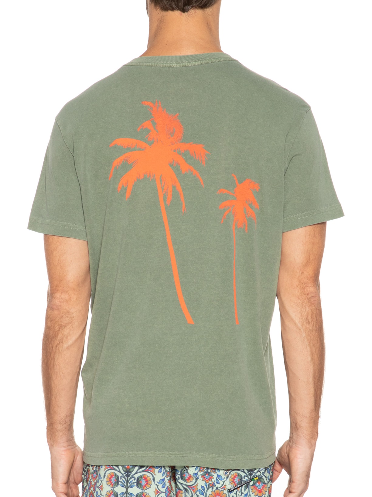 Camiseta Masculina Stone Coqueiros Verde Osklen