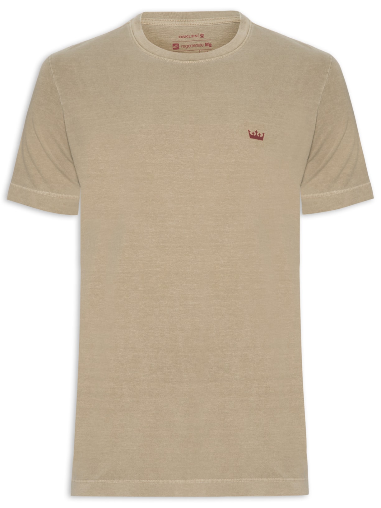 Camiseta Masculina Stone Coroa Colors - Bege