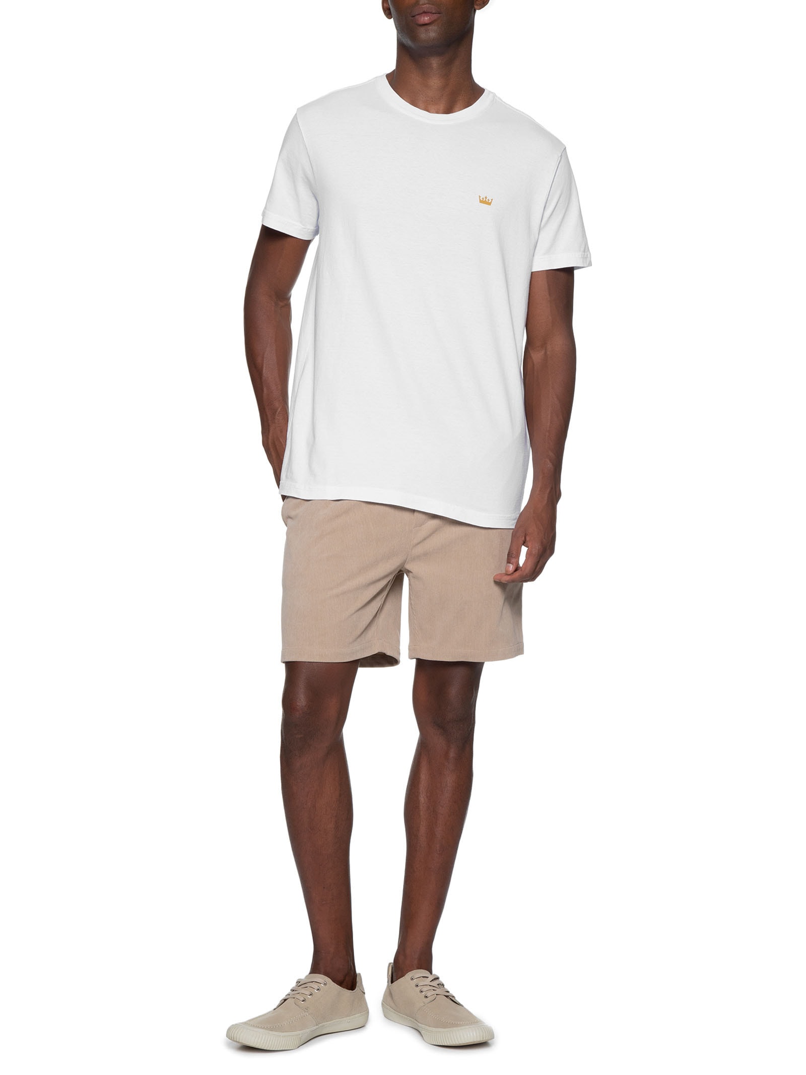 T-shirt Masculina Stone Coroa Colors - Osklen - Branco