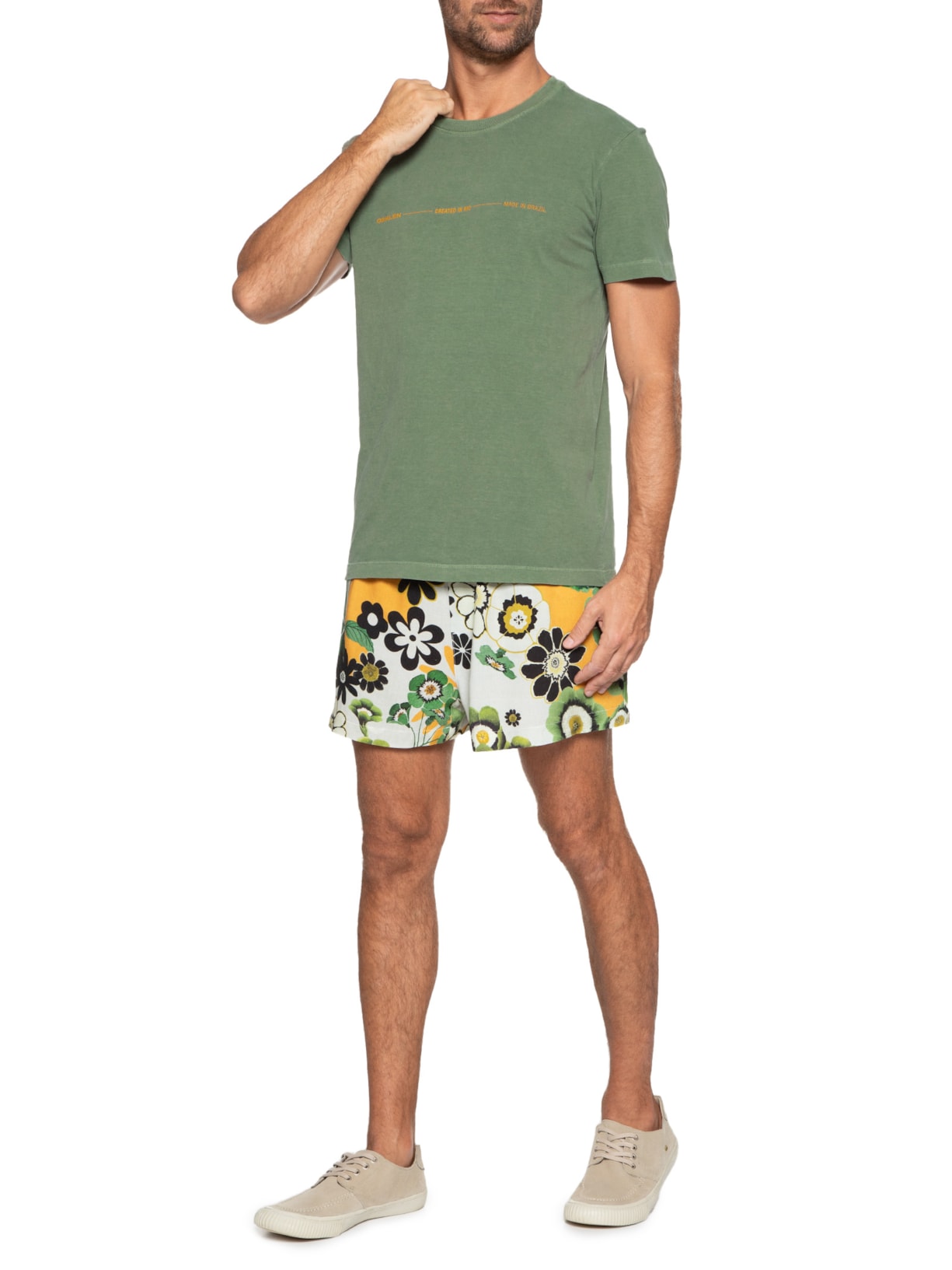 Camiseta Masculina Stone Created In Rio Verde Osklen